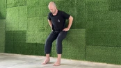 Wall sit s volnou patou